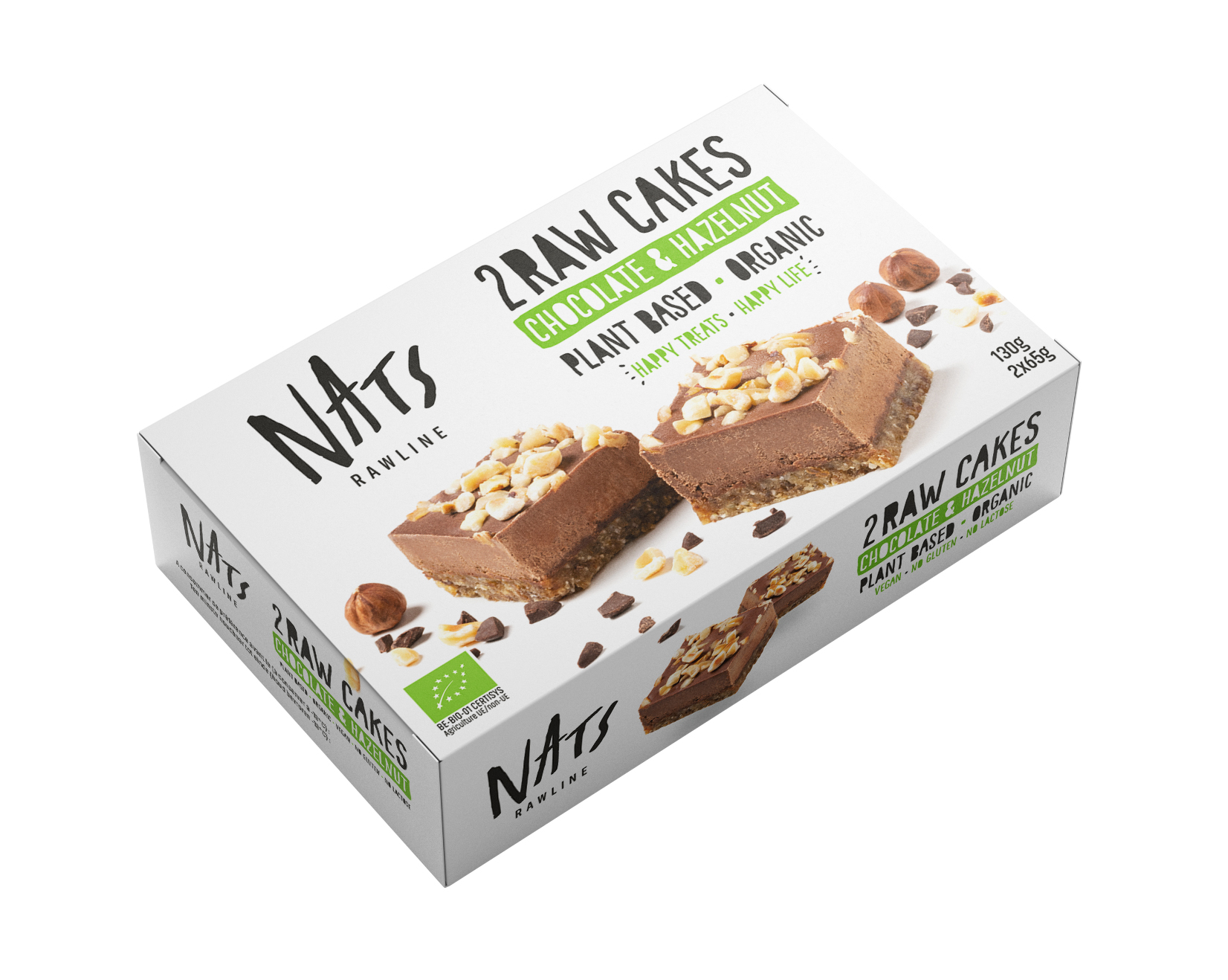 Nats Raw cake chocolat & noisettes bio 130g